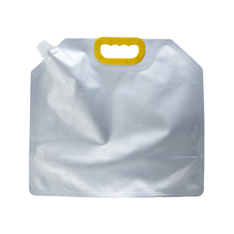 Bolsa de boquilla de succión de lámina de aluminio en blanco de 1 kg con mango