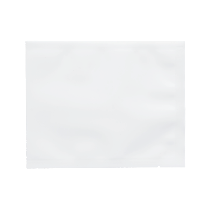 Bolsa de embalaje en blanco lechosa