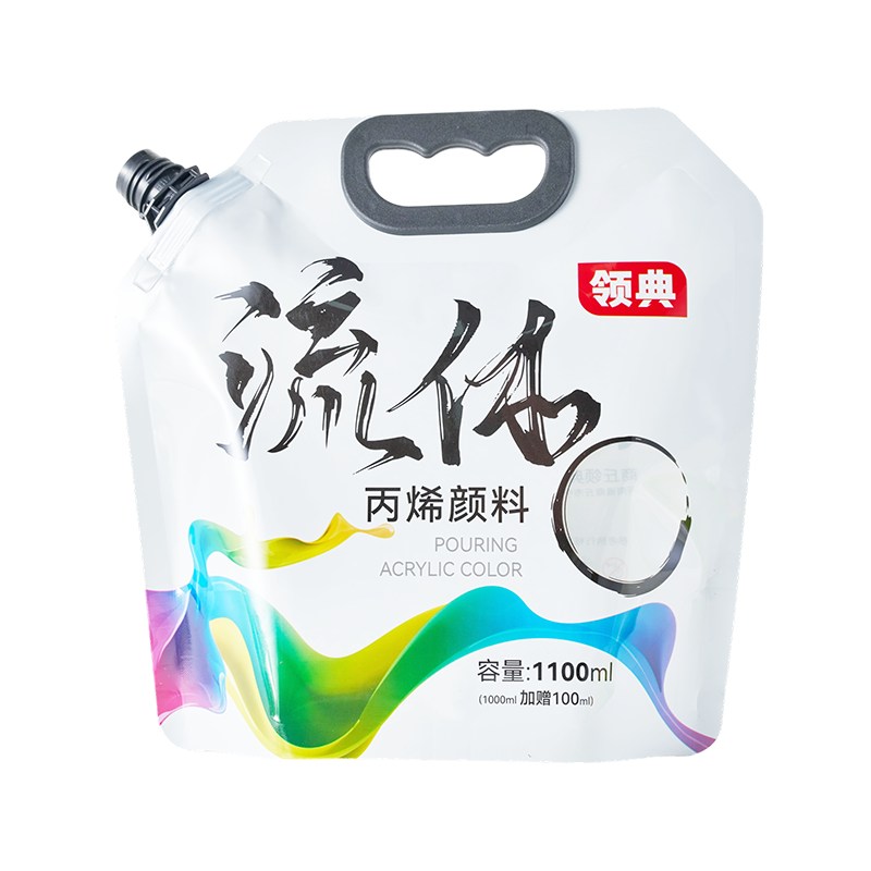 Bolsa con pico de pigmento de forma especial de 1100 ml